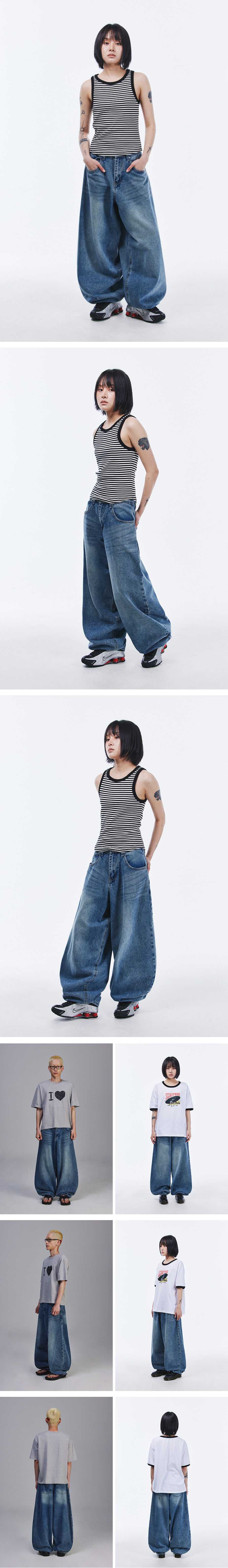 MUSINSA公式 | SCALLYWAG Swing Balloon Fit Denim [Indigo]